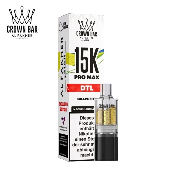 Al Fakher 15K Pro Max - Grape Fizz - Pods 6mg DTL